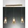 Fabas Luce Dafne 3-flg. 40W 60 cm rund Messing satiniert/Amber