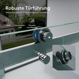 mai & mai Teramo04 Nischentür Schiebetür 100 x 195 cm Duschwanne