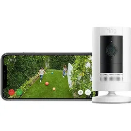 Ring Stick Up Cam Akku Weiß