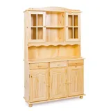 Inter Link Buffet TOSCANA Kiefer Massivholz, viel Stauraum, natur lackiert, Landhaus Charme beige