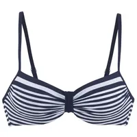 LASCANA Bügeleinsatz-Bikini-Top Damen Blau/Weiß 46 Cup G
