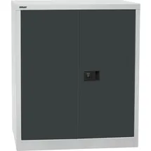 BISLEY Stahlschrank Universal E402A01G525 lichtgrau, anthrazitgrau 91,4 x 40,0 x 100,0 cm, aufgebaut