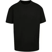 Build Your Brand sportliches Build Your Brand Herren T-Shirt Oversize 240 g/m2 mit Baumwolle Schwarz - L