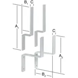 Vormann Halterungsset 370 x 80 x 40 mm