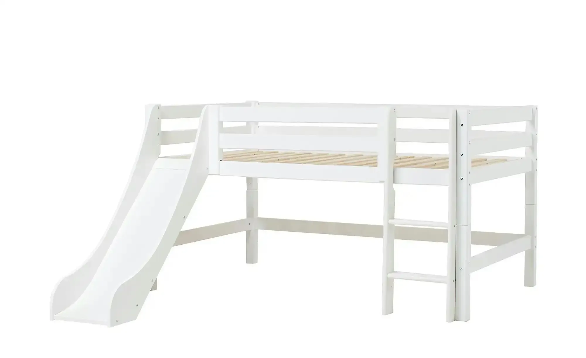Hoppekids Hochbett  ECO Luxury ¦ weiß ¦ Maße (cm): B: 227 H: 114