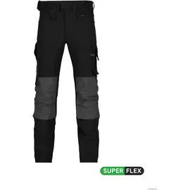 DASSY Impax Stretch-Arbeitshose schwarz/anthrazitgrau