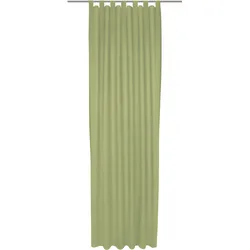 Vorhang WIRTH "Uni Collection", grün, B:142cm H:205cm, Baumwolle (Bio-Baumwolle), Gardinen, nach Maß