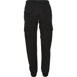URBAN CLASSICS High Waist Cargohose Schwarz XL