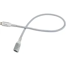 Equip 128375 USB 3.2 Gen 2 C auf C Verlängerung Kabel 0,5m PD100W 4K/60Hz 10Gbps weiß