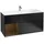 Villeroy & Boch Finion Waschtischunterschrank F060GNPD 119,6x59,1cm, Regal links Walnut veneer, Black matt lacquer
