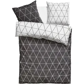 OTTO home Balsby Renforcé Grau 155 x 220 cm + 2 x 80 x 80 cm