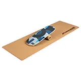 BoarderKING Indoorboard - Balance Board für Indoor-Surfen und Skaten, Gleichgewichtsboard für NeuroMuscular Response Training, inkl. Schutzmatte, 100 mm x 40 cm (Ø x L), Kreise
