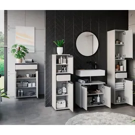 Germania Schrank 2201-186 steingrau B/H/T: ca. 33,00x121,00x34,00