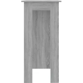 vidaXL Bartisch mit Regal 102 x 50 x 103,5 cm Grau