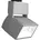 LED-Stromschienenstrahler 50W weiß Aluminium Glas EL 304 40 2