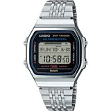 Casio Vintage Iconic Armbanduhr Digital Bluetooth Stahlfarben