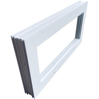 Trrobak Kellerfenster Weiß 60 x 50 cm Einfachglas