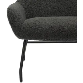 SalesFever Sessel mit Hocker anthrazit