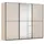 Rauch Schwebetürenschrank SCALE-DUO 271 x 223 x 68 cm Beige/Schwarz