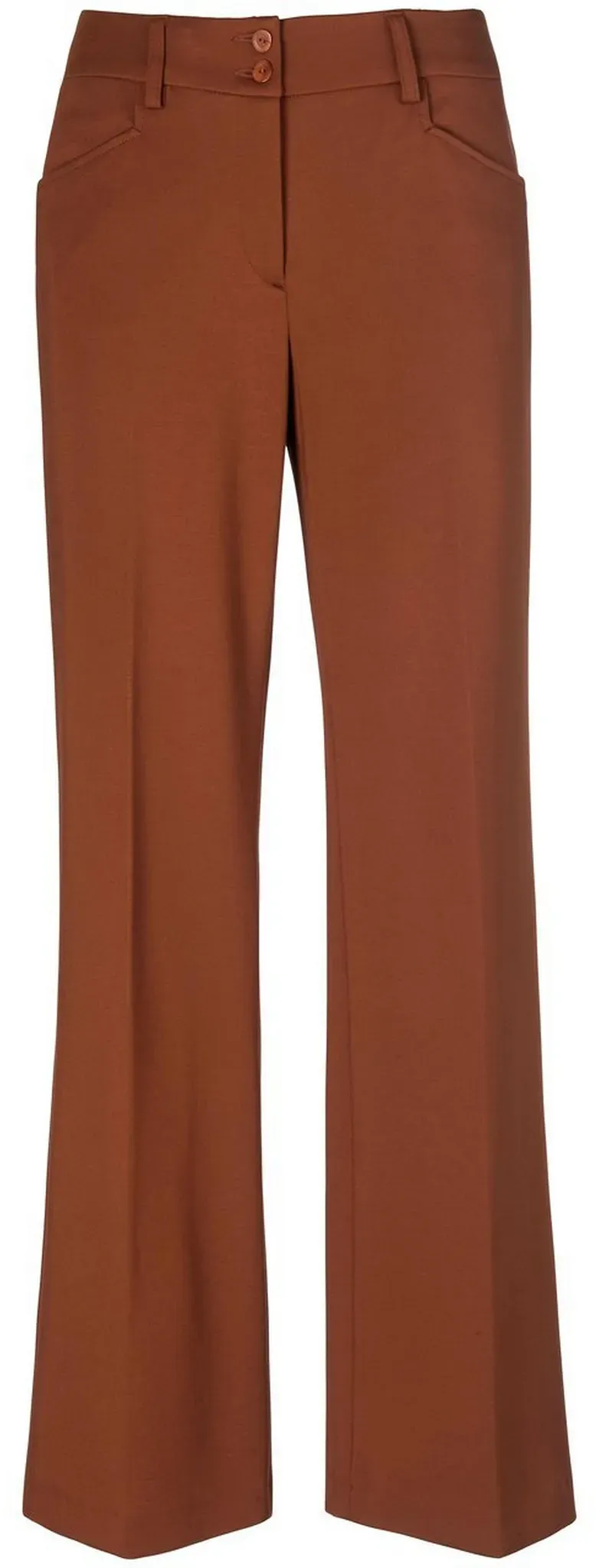 Le pantalon coupe Cornelia  Peter Hahn marron