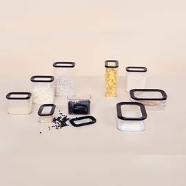 Mepal Modula Vorratsdose schwarz 1500 ml 4-teiliges Set