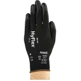 Ansell Handschuhe HyFlex® 48-101 Gr.8 schwarz EN 388 PSA II Nyl.m.PU ANSELL