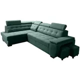 Sonstige Verlage Ecksofa Grand mit Schlaffunktion 277x180x86 Flaschengrün