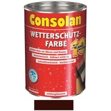 Profi Consolan Wetterschutz-Farbe 10 l dunkelbraun seidenglänzend