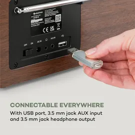 Auna Silver Star Mini Two Internet silber/schwarz