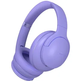 DOQAUS Kopfhörer Kabellos Bluetooth Bis zu 90 Std,Bluetooth Kopfhörer Over-Ear mit 3 EQ-Modi, HiFi Stereo, Eingebautes Mikrofon, Faltbares Wireless Headphones für Handys/iPad/Laptops/PC-Violett