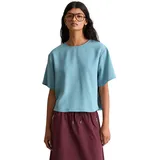 Marc O'Polo Kurzarmbluse Blau S