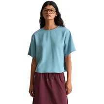 Marc O'Polo Kurzarmbluse Blau S