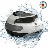 Poolroboter Kabellos Poolsauger Akku für Aufstellpool & Einbaupool 100 m2, Selbstparkend, 5000 mAh, 120 Min, 8000 LPH