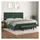 vidaXL Boxspringbett 200 x 200 cm Dunkelgrün