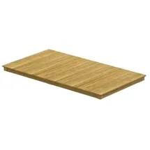 Zebra Technologies Zebra Derex Tischplatte 100x180cm aus recyceltem Teakholz