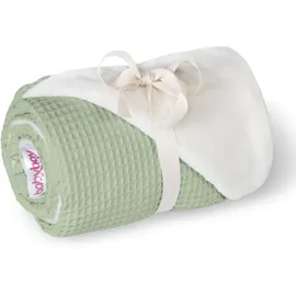 babybay Kuscheldecke 75x100 cm Waffelpiqué, jadegrün
