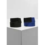 URBAN CLASSICS Gürtel Canvas blau/schwarz 80-105