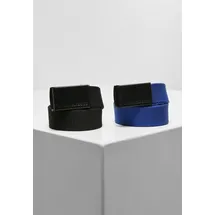 URBAN CLASSICS Gürtel Canvas blau/schwarz 80-105