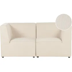 2-Sitzer Sofa Cord hellbeige LEMVIG