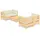 vidaXL Garten-Lounge-Set 5-tlg. creme Kiefernholz