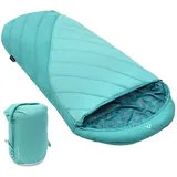 Qeedo Buddy Junior Camping Schlafsack Kinder (10-25°C) Kinderschlafsack - 140cm grün No Size