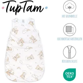 TupTam Schlafsack Wattiert" Gr. 56, bären auf wolken und regenbögen, Schlafsäcke, Baby, L: 62cm, Obermaterial: 100% Baumwolle CO., L:62cm