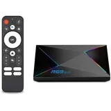 Android TV Box 14.0, R69 4 GB RAM + 32 GB ROM TV Box, CPU Allwinner H728 & GPU Mali G57-MC1 Chipsatz Android Box, Auflösung 4K/8K, unterstützt 2.4G/5.8G Dual WiFi und Bluetooth 5.0 Smart TV Box 2025