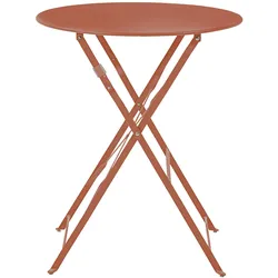 Oviala Business Klapptisch aus Stahl terracotta