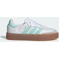 adidas Samba Schuh - Cloud White / Clear Mint / Gold Metallic - 36