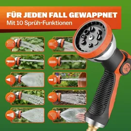 Gardebruk Flexibler Gartenschlauch 30 m schwarz