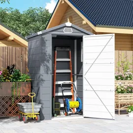 Outsunny Gerätehaus 1,1 m2 1,02 x 1,33 m Dunkelgrau