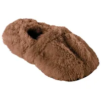 Infactory Aufwärmbare Flausch-Pantoffeln mit Traubenkern-Füllung, Größe 39 - 41
