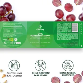 Vitabay OPC Traubenkernextrakt hochdosiert Kapseln 360 St.