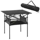 Outsunny Campingtisch Aluminium Stahl Grau